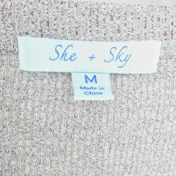 She + Sky | Gray Hi-Low Tunic - Picture 3 of 3
